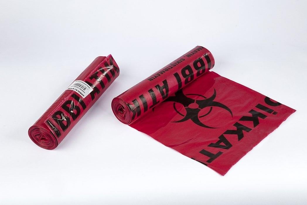 Tıbbi Atık Torbası (Poşeti) 80 CMx*110 CM (jumbo  boy) 10'lu Paket