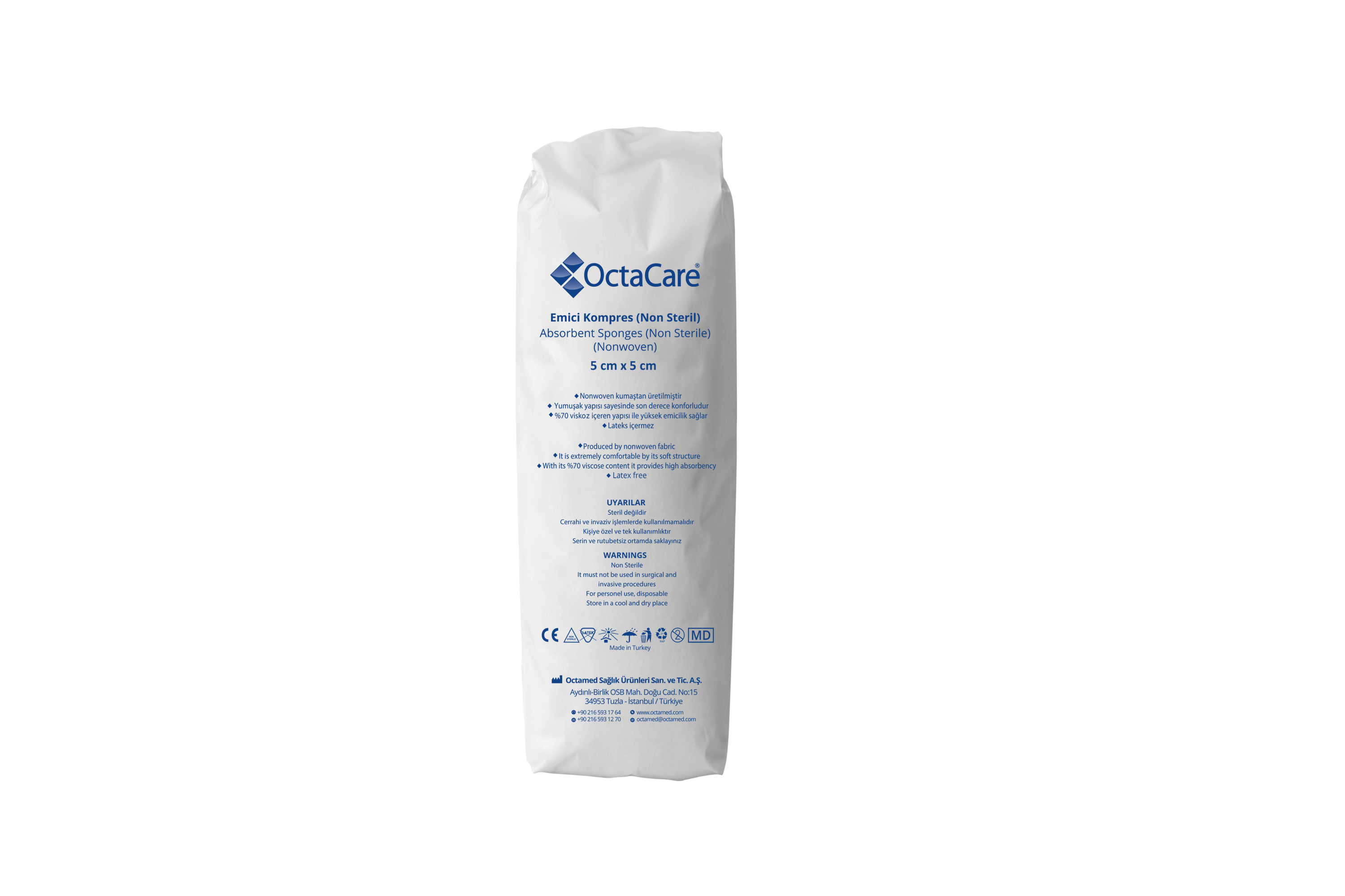 Octacare 7.5x7.5 8Kat Spanç 100’lü