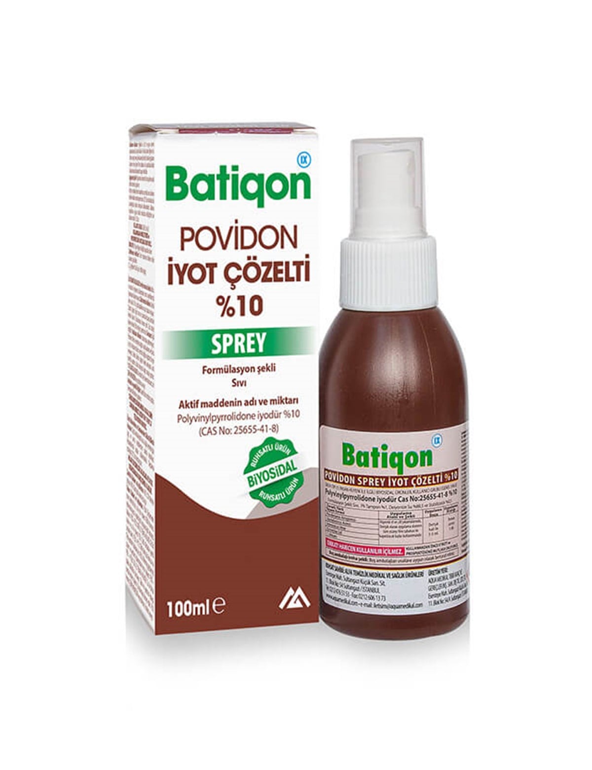 Aqua Batikon Antiseptik Solüsyon Sprey 100 ml