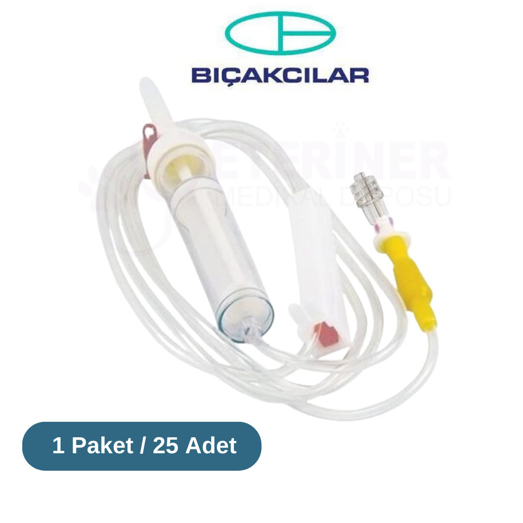 Bıçakçılar Serum Seti 25 'li Paket (VİDALI UÇ)