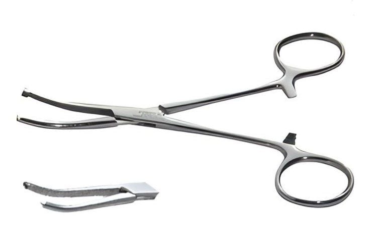 Kocher Pensi 15 cm 1 x 2 Dişli Eğri