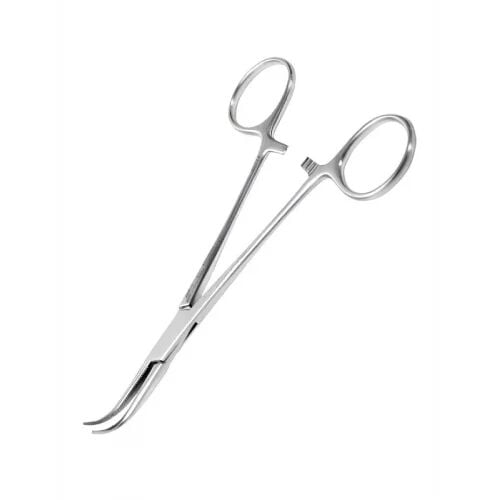Mosquito Mikro Hemostatik Pens 10 cm Eğri
