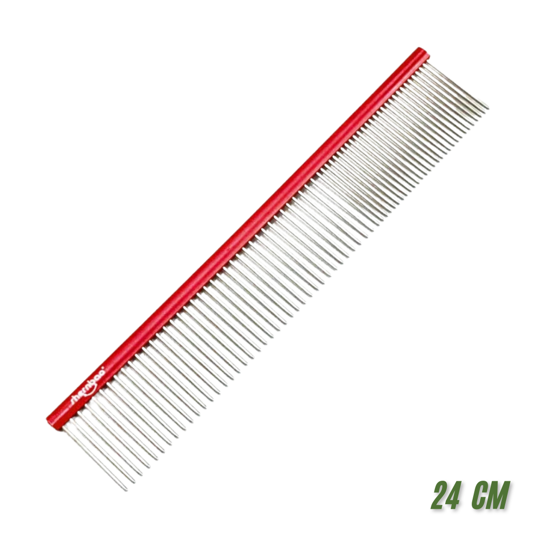 SHERNBAO Çelik Tarak  24 cm  (Kırmızı)