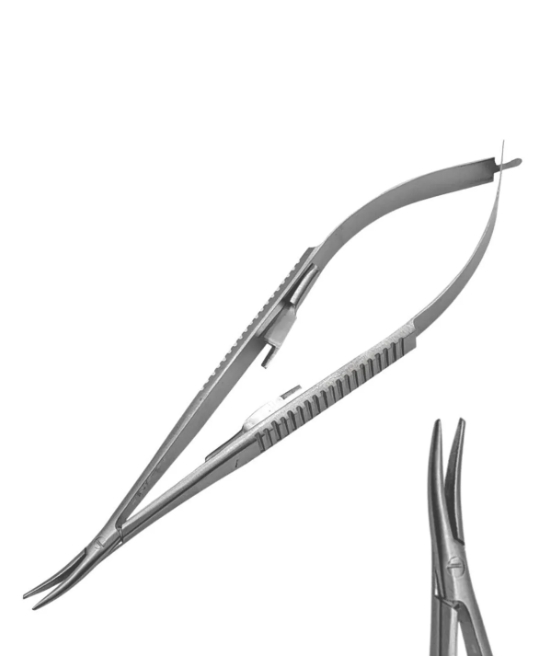Mikro Portegu (Castroviejo) Kilitli 14 cm Eğri