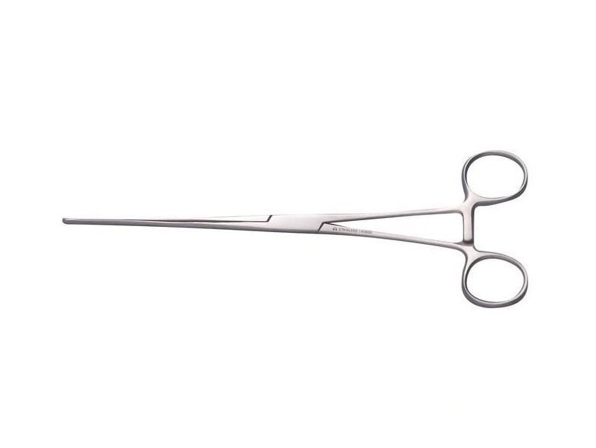 Kruuse  Veteriner Bağırsak Pensi. 23 cm. Düz