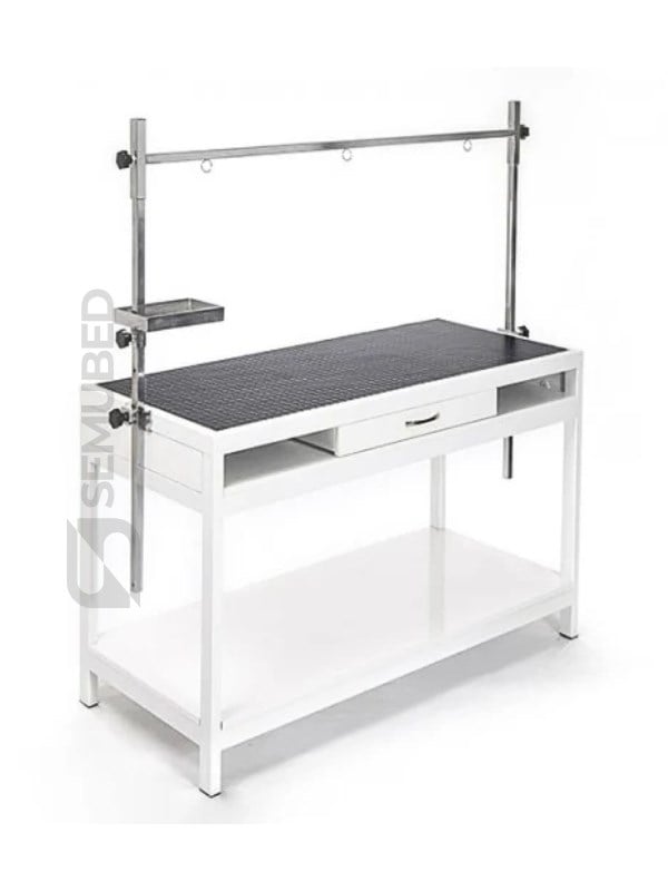 Semubed Veteriner Pet Bakım Masası Muayene Tezgahı Beyaz-SMB00028