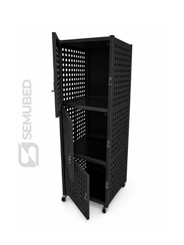 Semubed Veteriner Pet Kafesi 3 Bölmeli Siyah-SMB00119